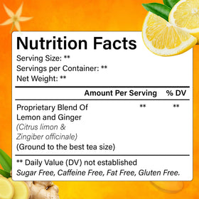 FreshDrinkUS lemon-ginger tea leaves display natural drying and aroma