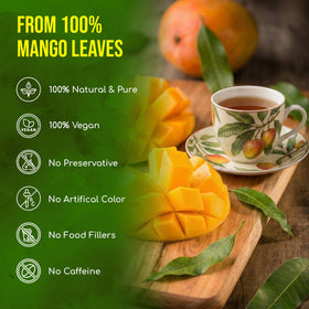 Handmade processing of FreshDrinkUS mango leaf tea bag emphasizes quality and care.