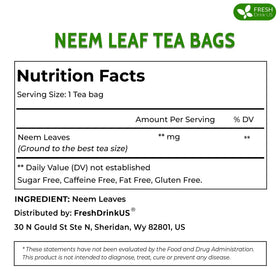 FreshDrinkUS neem tea aroma conveys herbal character and clean, caffeine-free comfort