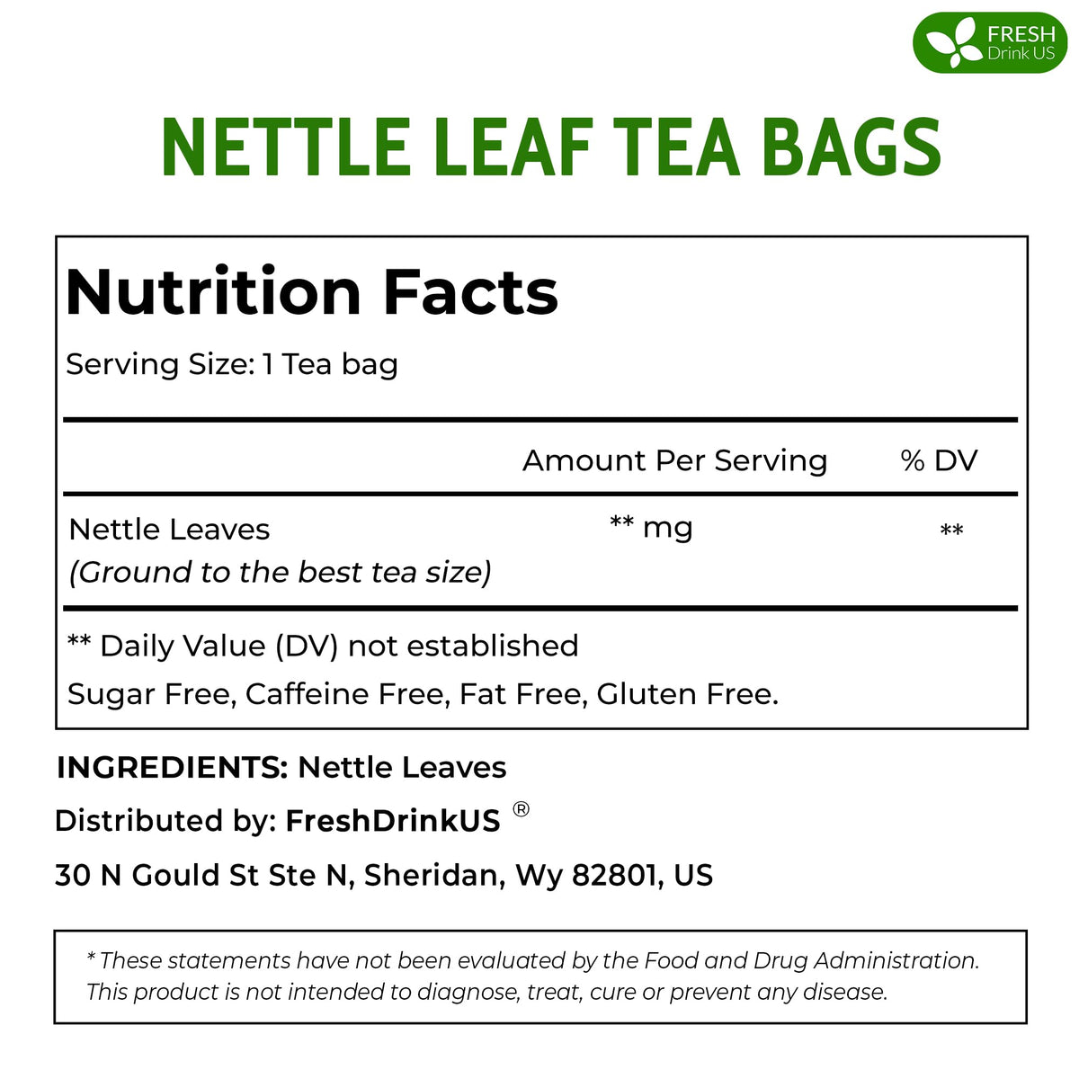 FreshDrinkUS nettle tea brewed in glass reveals warm amber infusion.