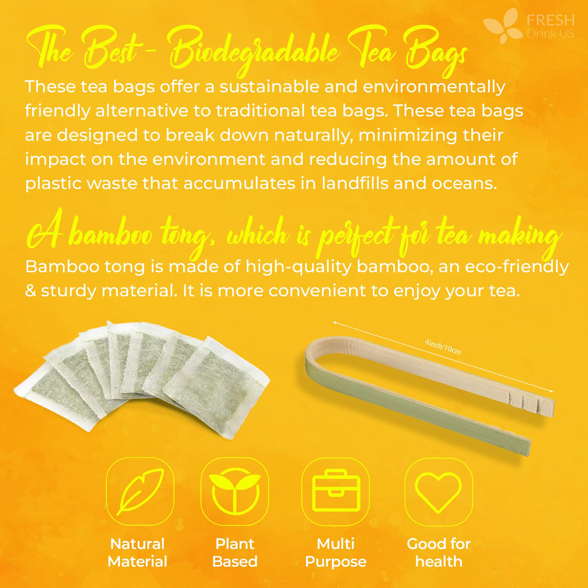 FreshDrinkUS 100 percent pure corn silk tea with natural aroma.