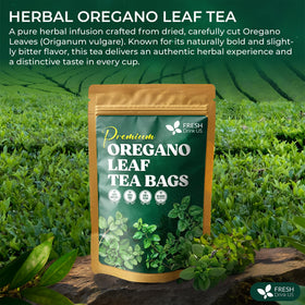 FreshDrinkUS oregano leaf close-up shows natural texture and essential oils.