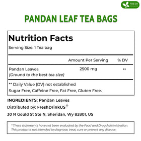 FreshDrinkUS pandan brew poured over ice for refreshing cold drink.