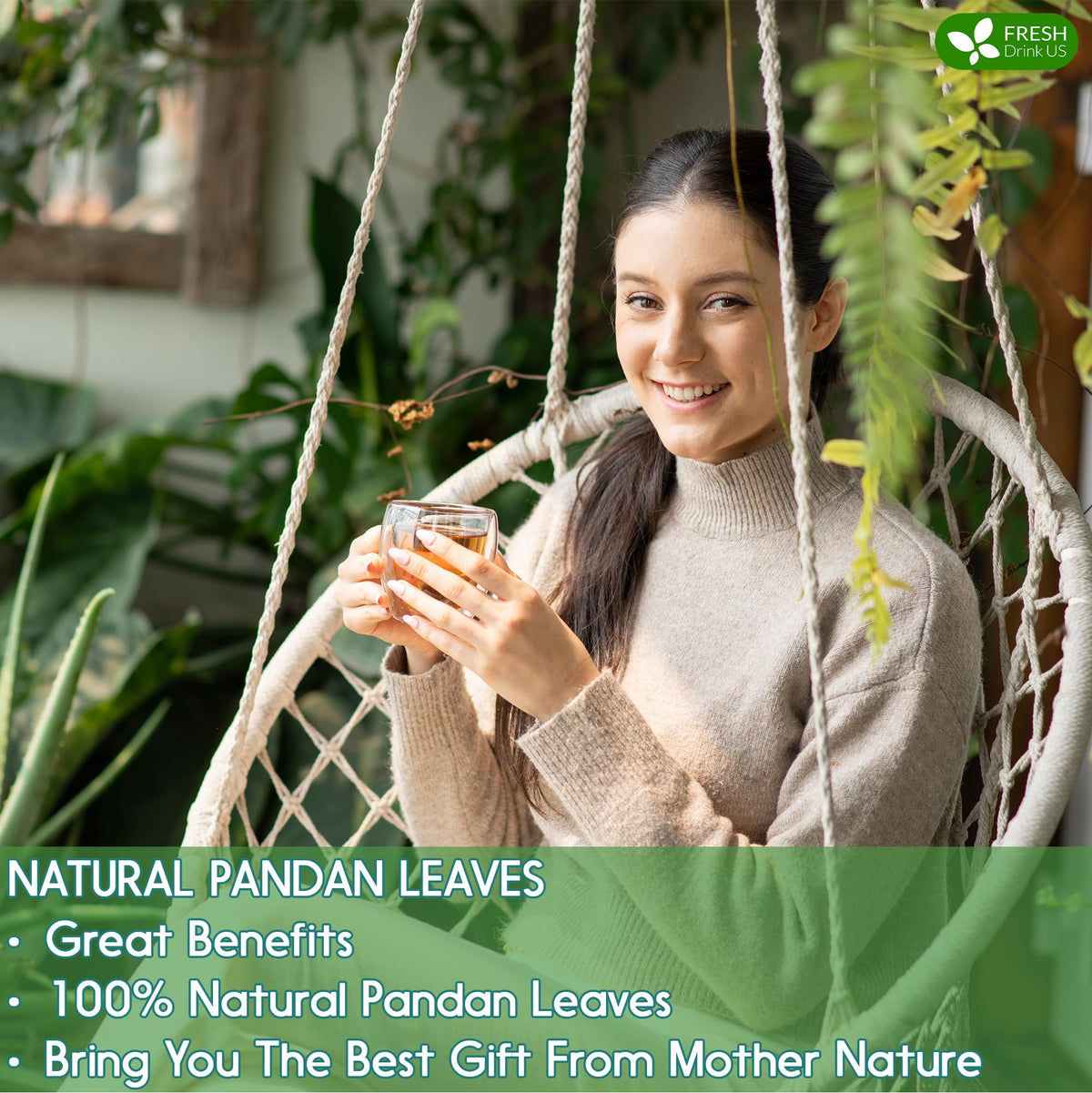 FreshDrinkUS pandan leaves no additives gluten-free quality assurance
