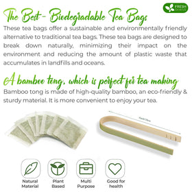 FreshDrinkUS pandan tea bags with cup and honey suggest versatility.