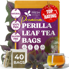 FreshDrinkUS perilla tea packaging with eco-friendly design for sustainable choice.