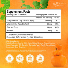 FreshDrinkUS gummies with ingredients list for gluten-free and sugar-free lifestyle.