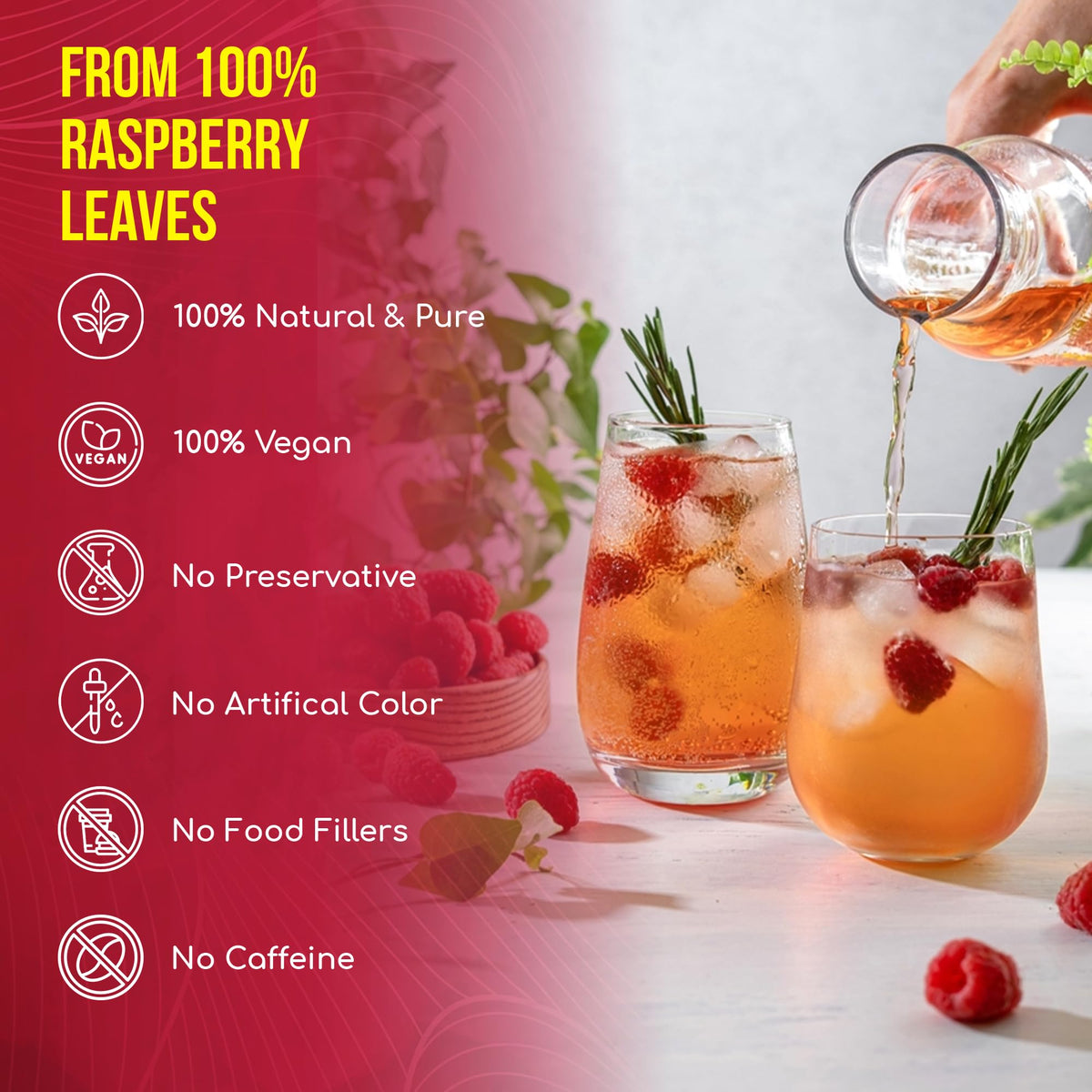 FreshDrinkUS leaf and chamomile closeup highlights high-quality ingredients for premium blends.