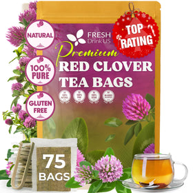 FreshDrinkUS red clover tea bags offer a soothing ritual for relaxing evenings.
