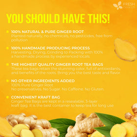 FreshDrinkUS resealable bag keeps freshness for ginger tea