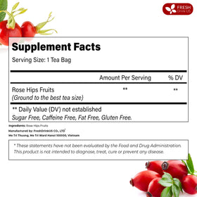 FreshDrinkUS rosehip tea bags with honey offer versatile serving options