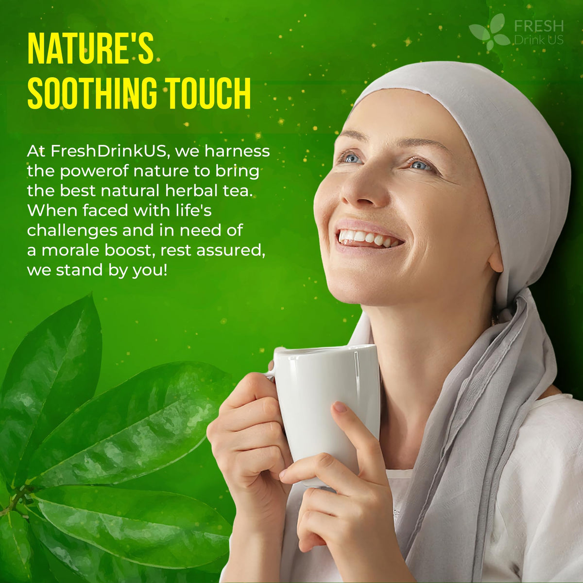 FreshDrinkUS soursop tea brew cup hot infusion with tropical aroma