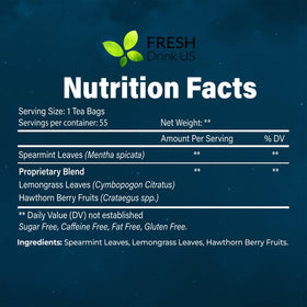 FreshDrinkUS spearmint leaves closeup highlighting cooling flavor for winding down.