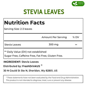 FreshDrinkUS stevia leaves baking use for sugar-free sweetness
