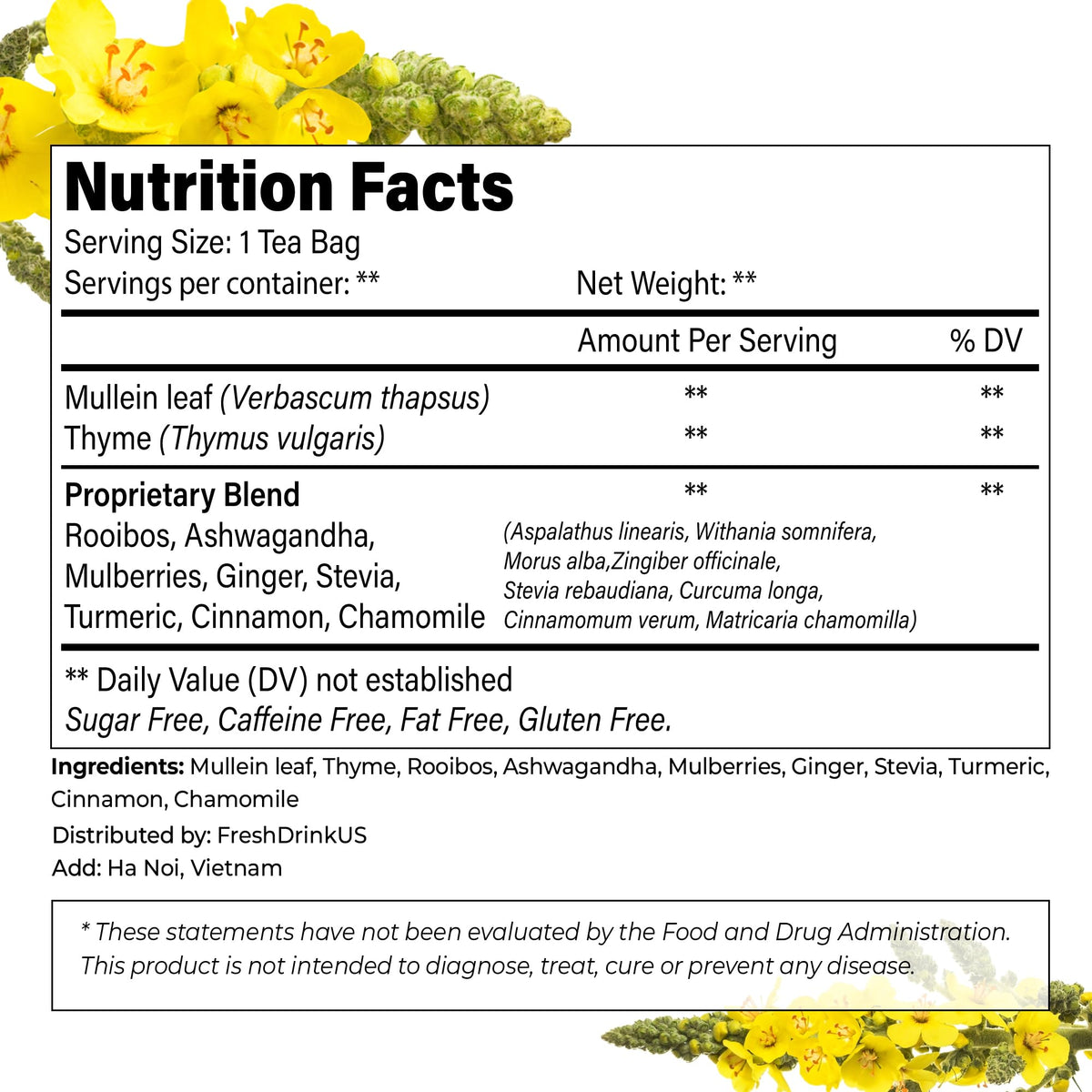 FreshDrinkUS StrongerLungs box front displays brand and natural blend.