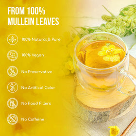 FreshDrinkUS sun-dried mullein leaves captured at peak aroma