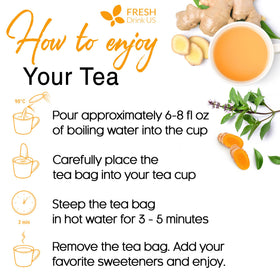FreshDrinkUS tea bag in pack ready for quick, flavorful brew.