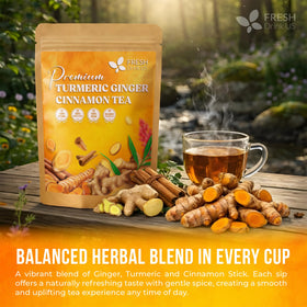 FreshDrinkUS tea bags steeping in a cozy mug to release warm spice
