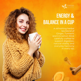 FreshDrinkUS turmeric root close-up highlighting natural ingredients