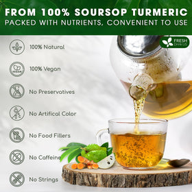 FreshDrinkUS turmeric roots slices highlighting vibrant color and aroma