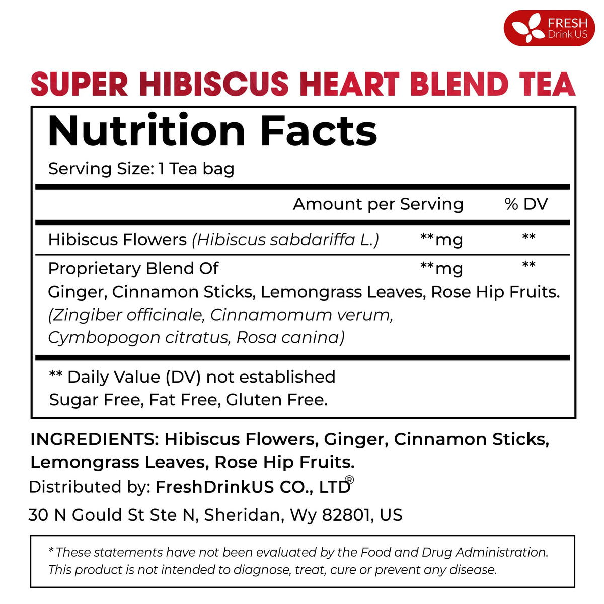 FreshDrinkUS vegan-gluten-free-label highlights inclusive dietary options.