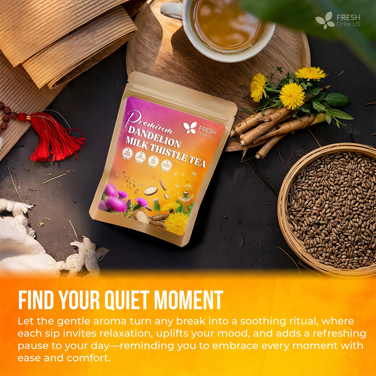 FreshDrinkUS vegan sugar-free herbal tea suits many lifestyles