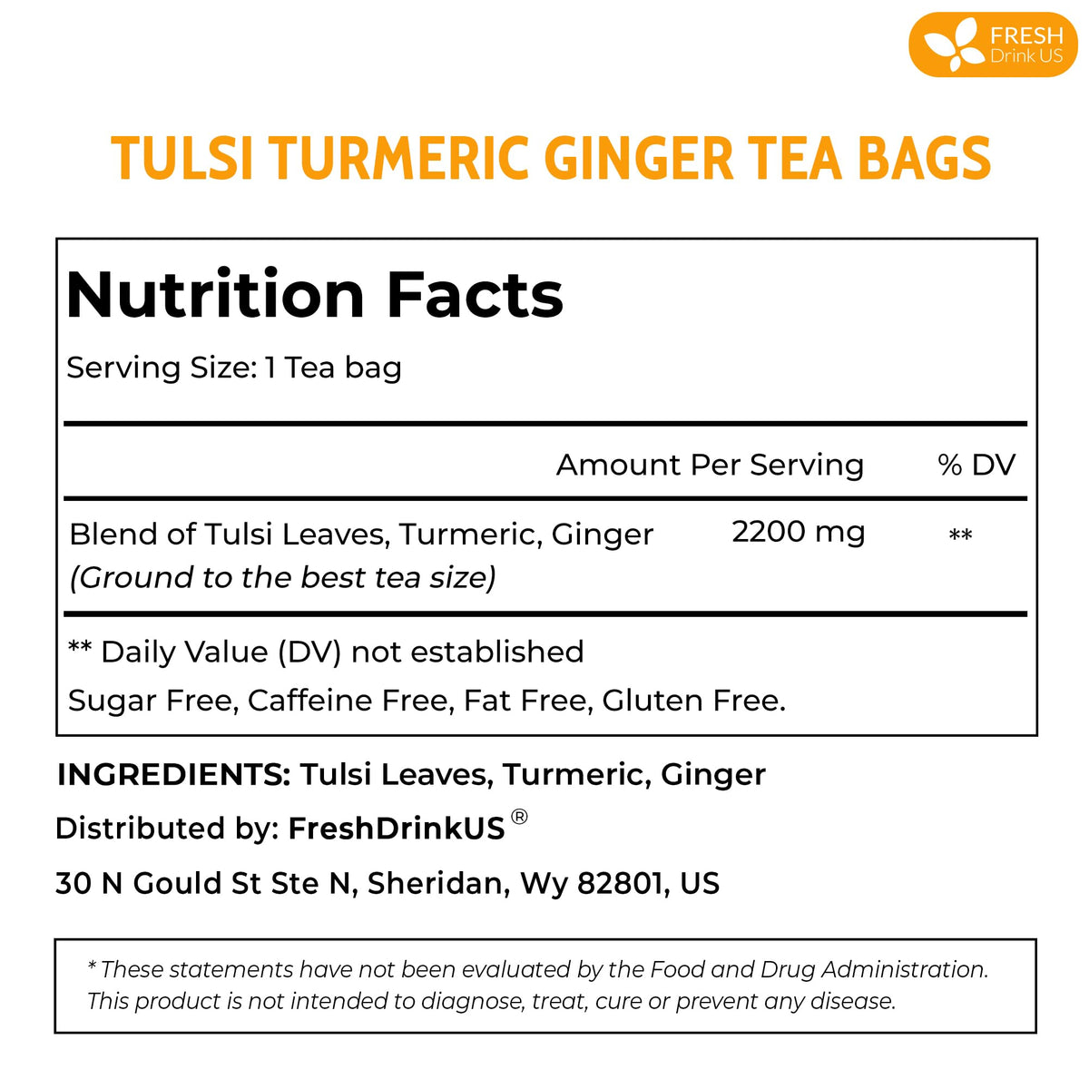 FreshDrinkUS vegan tea bags signify plant-based, dairy-free refreshments.