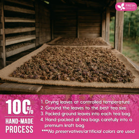 FreshDrinkUS whole red clover blossoms deliver natural aroma.