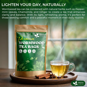 FreshDrinkUS Wormwood Tea eco-friendly harvest and craft.