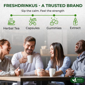 FreshDrinkUS Wormwood Tea infusion steep releasing herbal aroma.