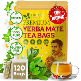 FreshDrinkUS Yerba Mate tea bags pack ready for a smooth daily ritual.