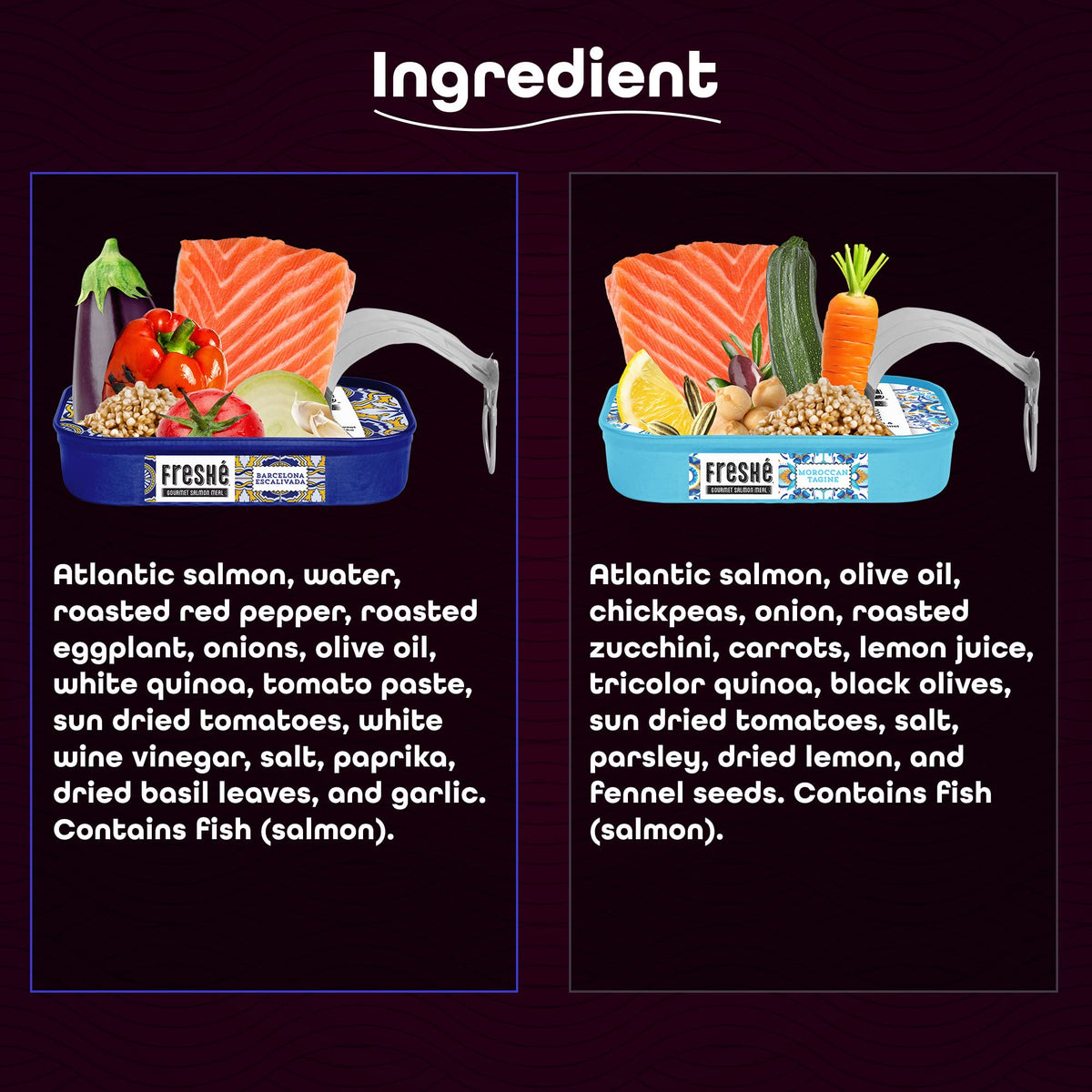 Freshé BPA-free tin packaging keeps flavors fresh on the go.