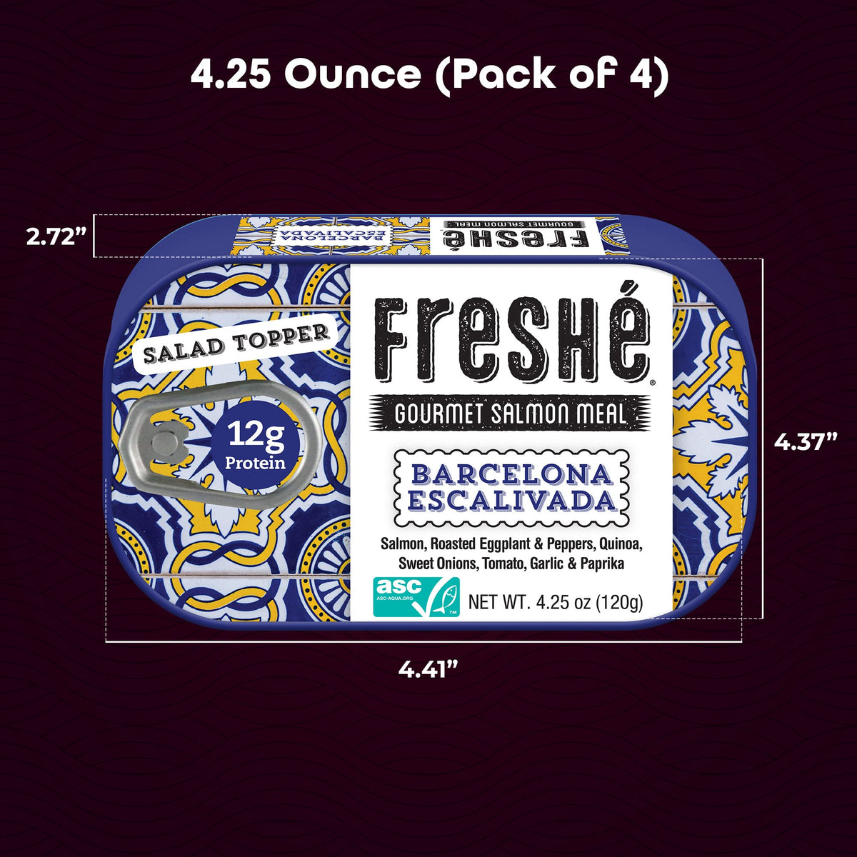 Freshé salmon healthy on-the-go snack with high protein and gluten-free options.