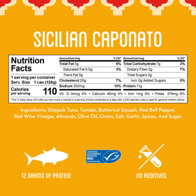 Freshé sustainably caught wild skipjack tuna, ocean-friendly sourcing.