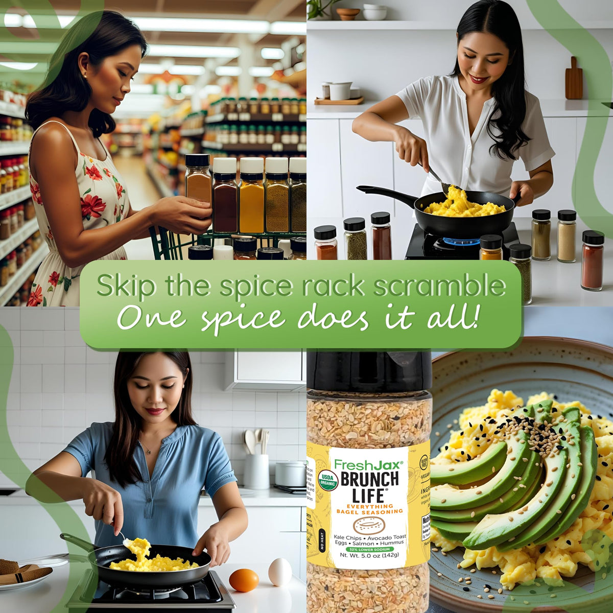 FreshJax Brunch Life popcorn sprinkle upgrades snacks with a gourmet touch.