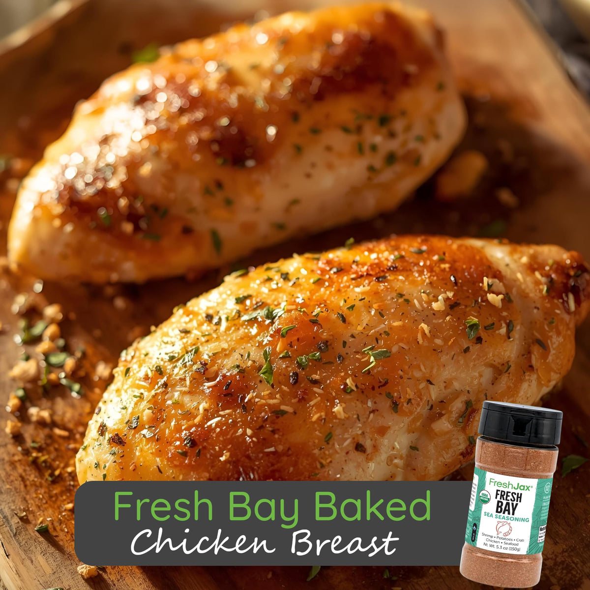 FreshJax Fresh Bay Seafood Seasoning on seafood plate boosts natural taste