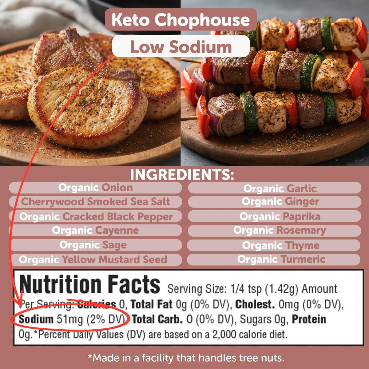 FreshJax Keto Chophouse on a grill with smoky aroma