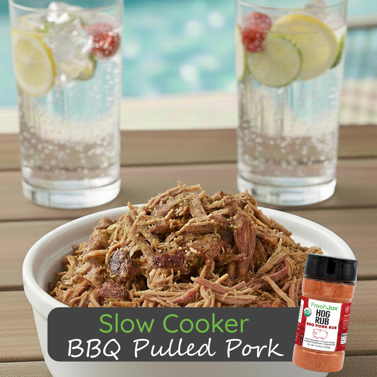 Smoked pork ribs with deep caramelized glaze from hog rub.
