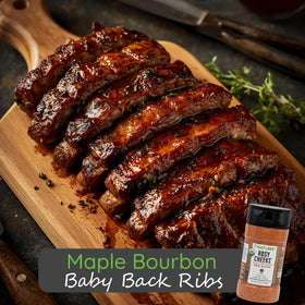 Brisket prepared with Rosy Cheeks rub for a rich barbecue crust