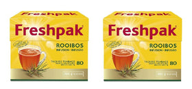 Two-pack Freshpak Rooibos packaging highlights convenient value.