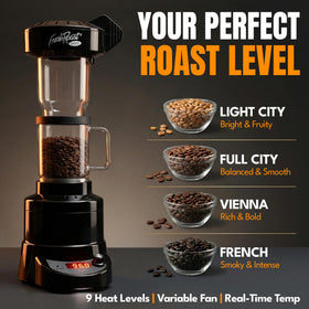 Digital pour-over scale ensures accurate bean measurements and timing