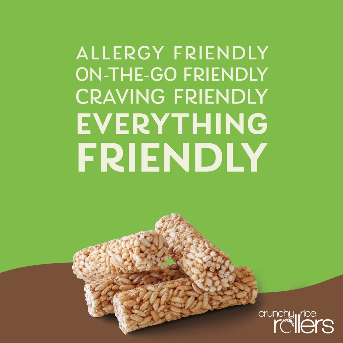 Friendly Grains Crunchy Rollers Caramel Sea Salt close-up for tasty treat.