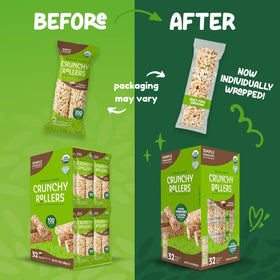 Close-up of Friendly Grains rollers showing crispy, airy puffed texture.