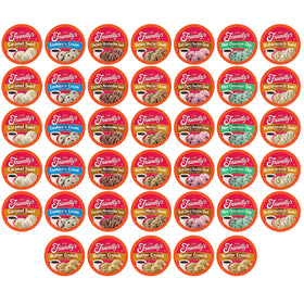 Friendly's coffee pods butterscotch swirl—dessert-inspired brew for home enjoyment.