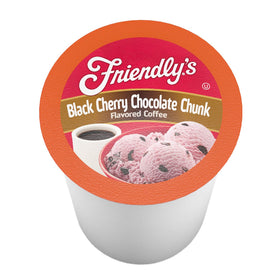 Friendly's K-Cup compatible coffee pods logo and design for easy brewing