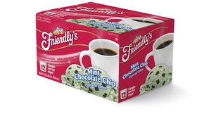Friendly's mint chocolate chip coffee pod cup brew captures creamy flavor