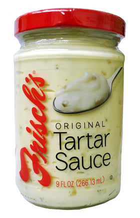 Frisch's Big Boy Original Tartar Sauce label close-up highlighting original recipe.