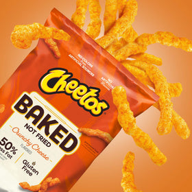 Frito-Lay Baked Cheetos Crunchy Cheese snacks 40-pack image shows convenient, shareable snack option.