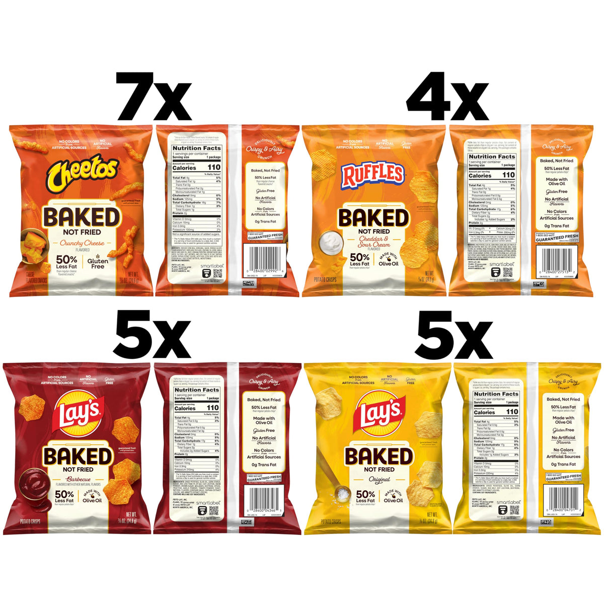 Frito-Lay baked lays original chips closeup ideal everyday crunch.