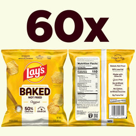 Frito-Lay Baked Lay's Original chips in a serving bowl, olive oil baked for lighter crunch.